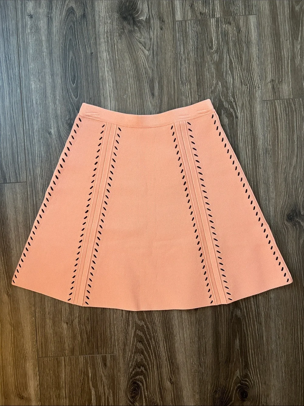 NWT Sandro Peach Eglantine Skater Skirt - Picture 3 of 9